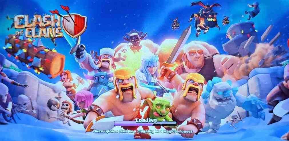 Image of Clash of Clans loading page