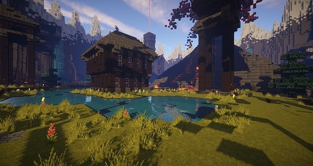 Image of a Minecraft village